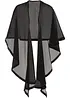 Poncho-écharpe avec détail en satin, bonprix