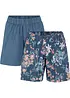 Lot de 2 shorts en jersey coton extensible, bonprix