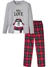 Pyjama coton manches longues, bonprix