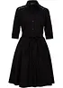 Robe-chemise avec dentelle et lien à nouer, bonprix
