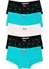 Lot de 5 shorties en coton doux et extensible, bonprix
