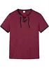 T-shirt en coton avec laçage, bonprix