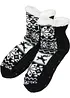 Mi-chaussettes douillettes avec doublure peluche, bpc bonprix collection