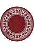 Tapis rond avec motif de Noël, bonprix