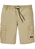 Bermuda cargo à taille élastiquée, Regular, bonprix
