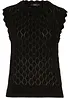 Pull sans manches en maille ajourée, bonprix