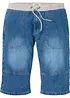 Bermuda long et léger en jean taille extensible, relaxed, bonprix
