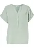 Blouse manches courtes en gaze de coton, bonprix
