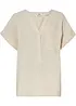 Blouse manches courtes en gaze de coton, bonprix