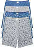 Lot de 4 boxers coton femme longs, taille haute, bonprix