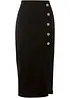 Jupe crayon à patte de boutonnage, bonprix