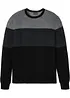 Pull col rond style color block, bonprix