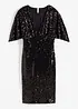 Robe à sequins et décolleté plongeant, bonprix