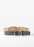 Lot de 2 ceintures avec 2 boucles interchangeables, bonprix