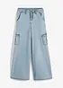 Jean cargo large, taille mi-haute, bonprix