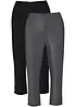Lot de 2 leggings corsaire étroits, bonprix