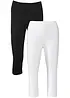 Lot de 2 leggings corsaire étroits, bonprix