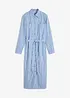 Robe-chemise rayée avec ceinture à nouer, bonprix