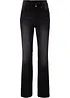 Jean bootcut taille mi-haute, sculptant, bonprix