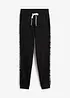 Pantalon de jogging avec finitions bord-côtes et imprimé, bonprix