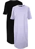Lot de 2 robes T-shirt oversize, bonprix