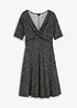 Robe en jersey imprimé avec drapé, bonprix