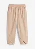 Pantalon 3/4 aérien en lin mélangé, bonprix