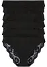 Lot de 6 slips à dentelle, bonprix