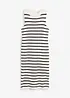 Robe en maille légère, rayée, bonprix