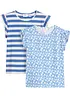 Lot de 2 T-shirts en jersey coton, bonprix