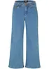Jean large, taille mi-haute, raccourci, bonprix