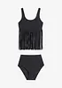 Tankini (ens. 2 pces) à franges, bonprix