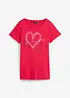 T-shirt coton à imprimé cœur, bonprix