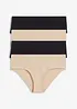 Lot de 4 shorties invisibles en coton, bonprix