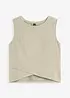 Crop top en coton extensible, bonprix