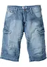Bermuda long poches cargo en denim léger, coupe loose, bonprix