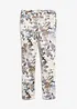 Pantalon extensible imprimé fleurs, bonprix