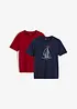 Lot de 2 T-shirts 100% coton, bonprix