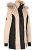 Manteau outdoor imperméable avec bordure peluche, bonprix