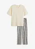 Pyjama manches courtes en coton, bonprix