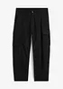 Pantalon cargo loose en coton extensible et robuste, bonprix