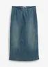 Jupe longue en jean extensible, bonprix