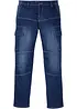 Jean droit extensible, poches cargo, regular, bonprix