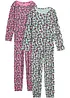 Lot de 2 pyjamas en coton, bonprix