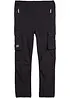 Pantalon cargo en softshell extensible et déperlant, taille réglable, bonprix
