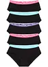 Lot de 5 shorties fille coton, bonprix