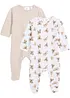 Lot de 2 combipyjamas bébé, bonprix