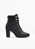 Bottines à lacets et talon haut, bonprix