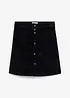 Jupe boutonnée en velours côtelé extensible, bonprix
