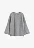 Pull oversize en maille torsadée, bonprix
